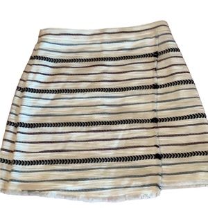 Loft faux wrap skirt